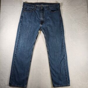 Levi's 505 Men's Jeans 40x32 Blue Denim Straight Leg‎ Zip Fly